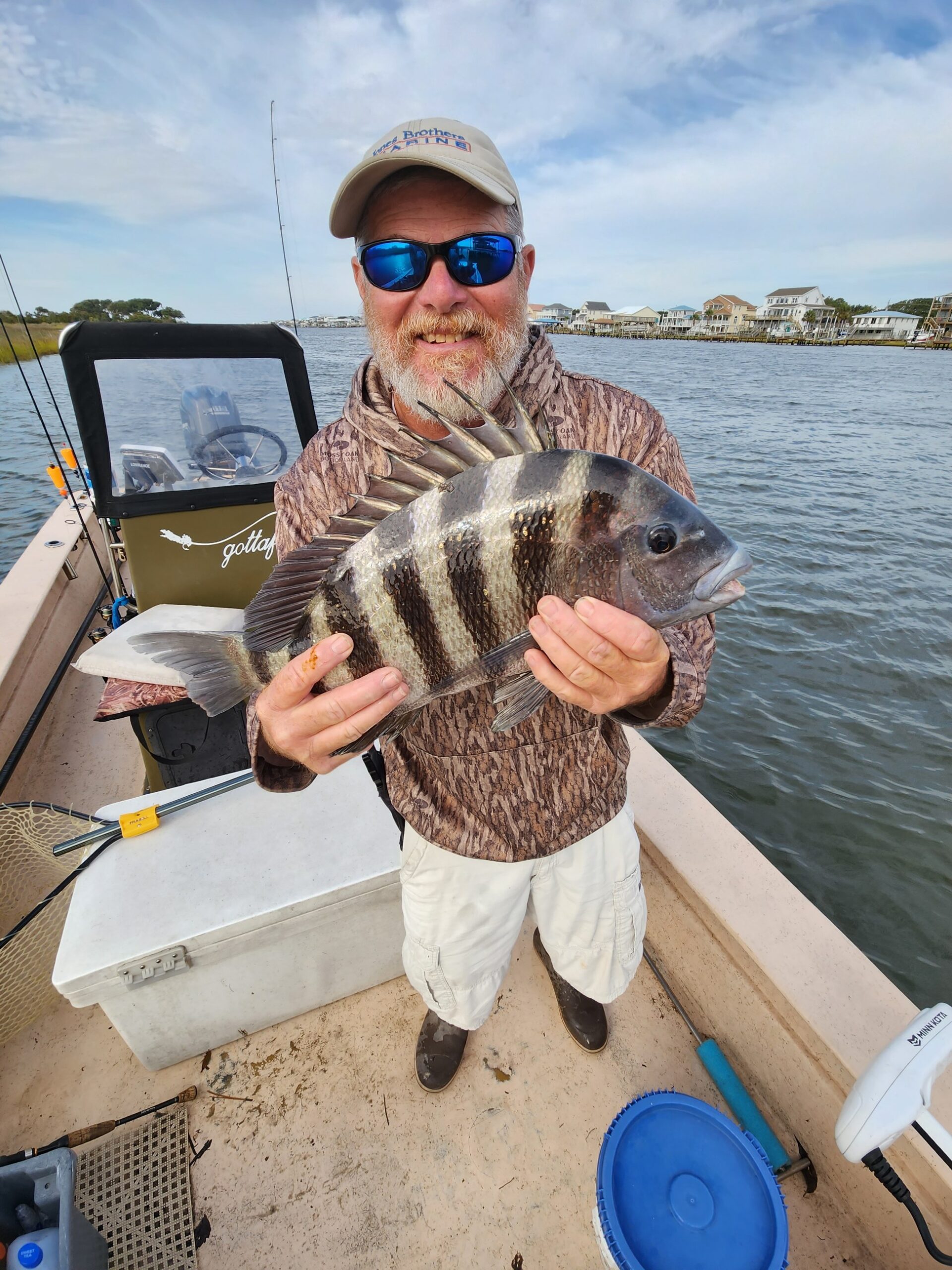 Sheepshead fishing Charters in Topsail beach Nc